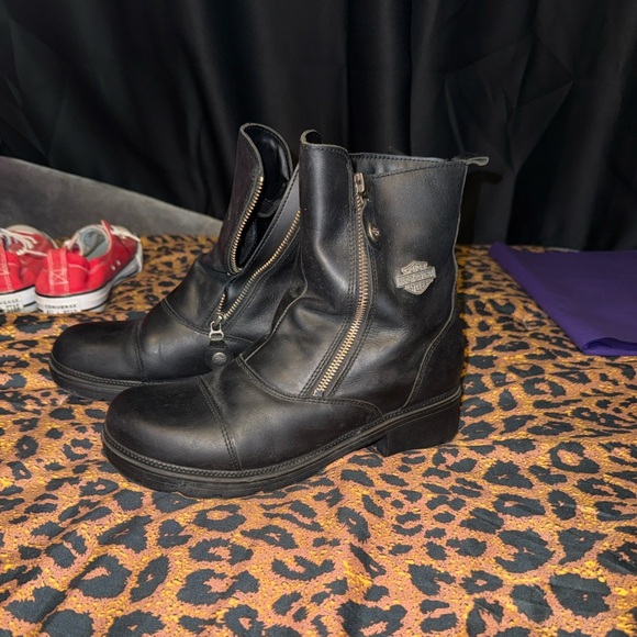 Harley-Davidson Women’s Black Zipper Boots - Picture 6 of 7